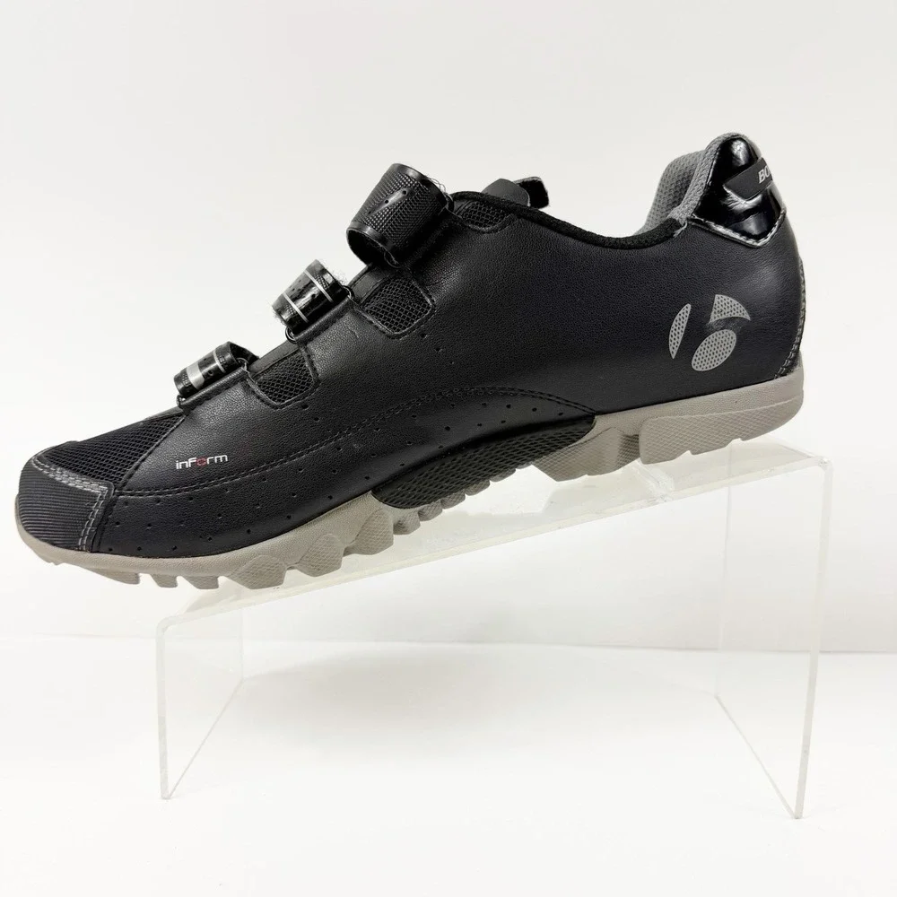 Bontrager Evoke Mountain Bike Shoes Mens Size 45/12 Black SPD Cleats MTB Cycling